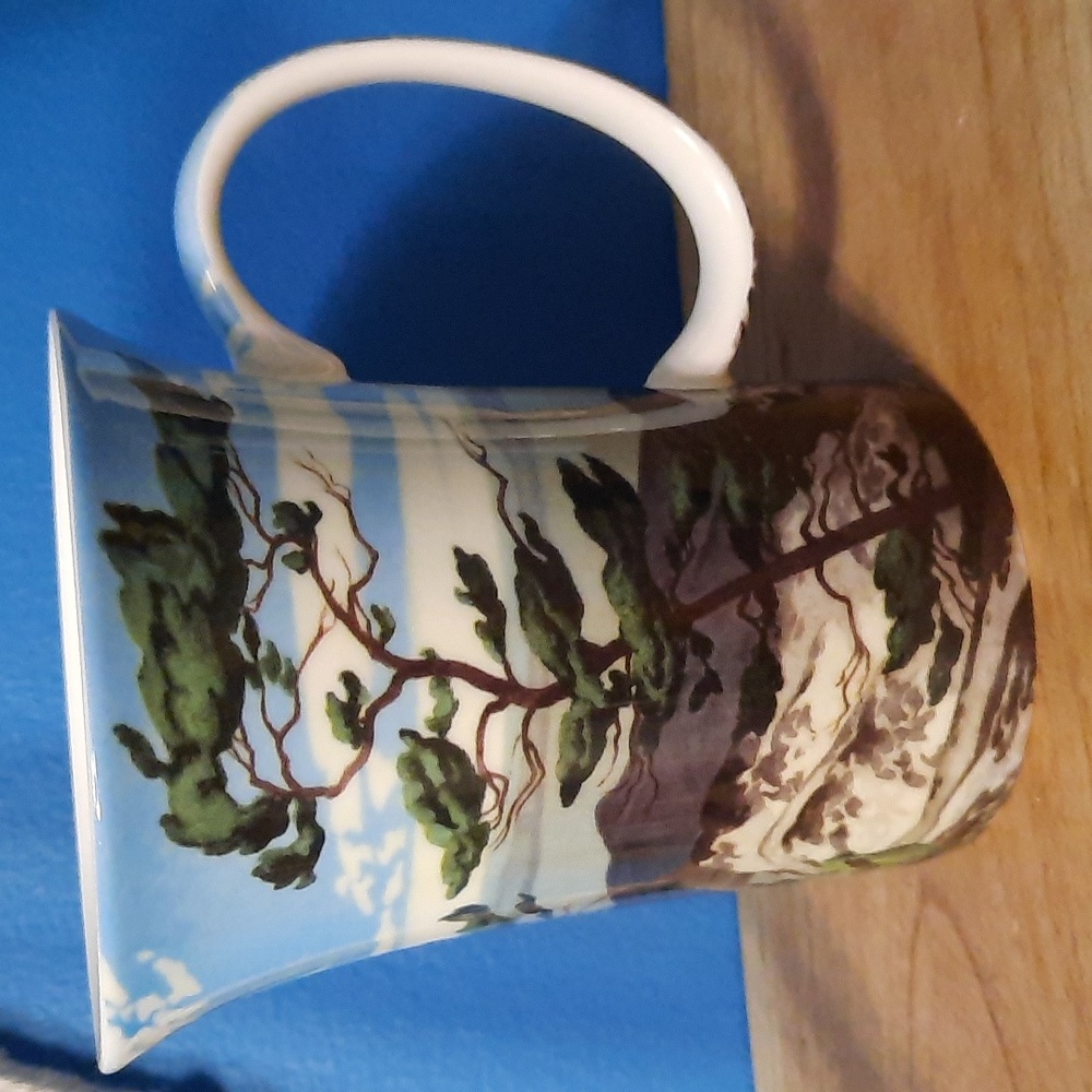 McIntosh Fine Bone China Mug Artist A.J. Casson's Painting of White Pine c. 1957